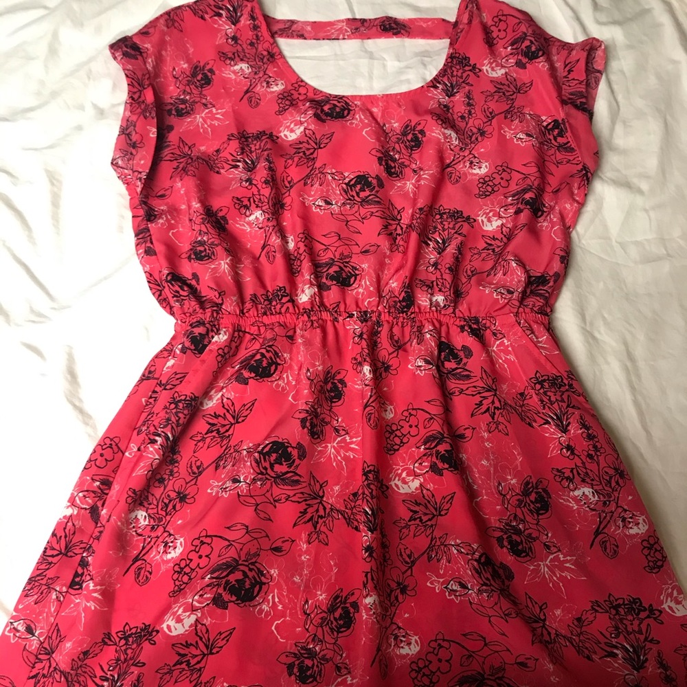 Pink Flower Dress - image 1